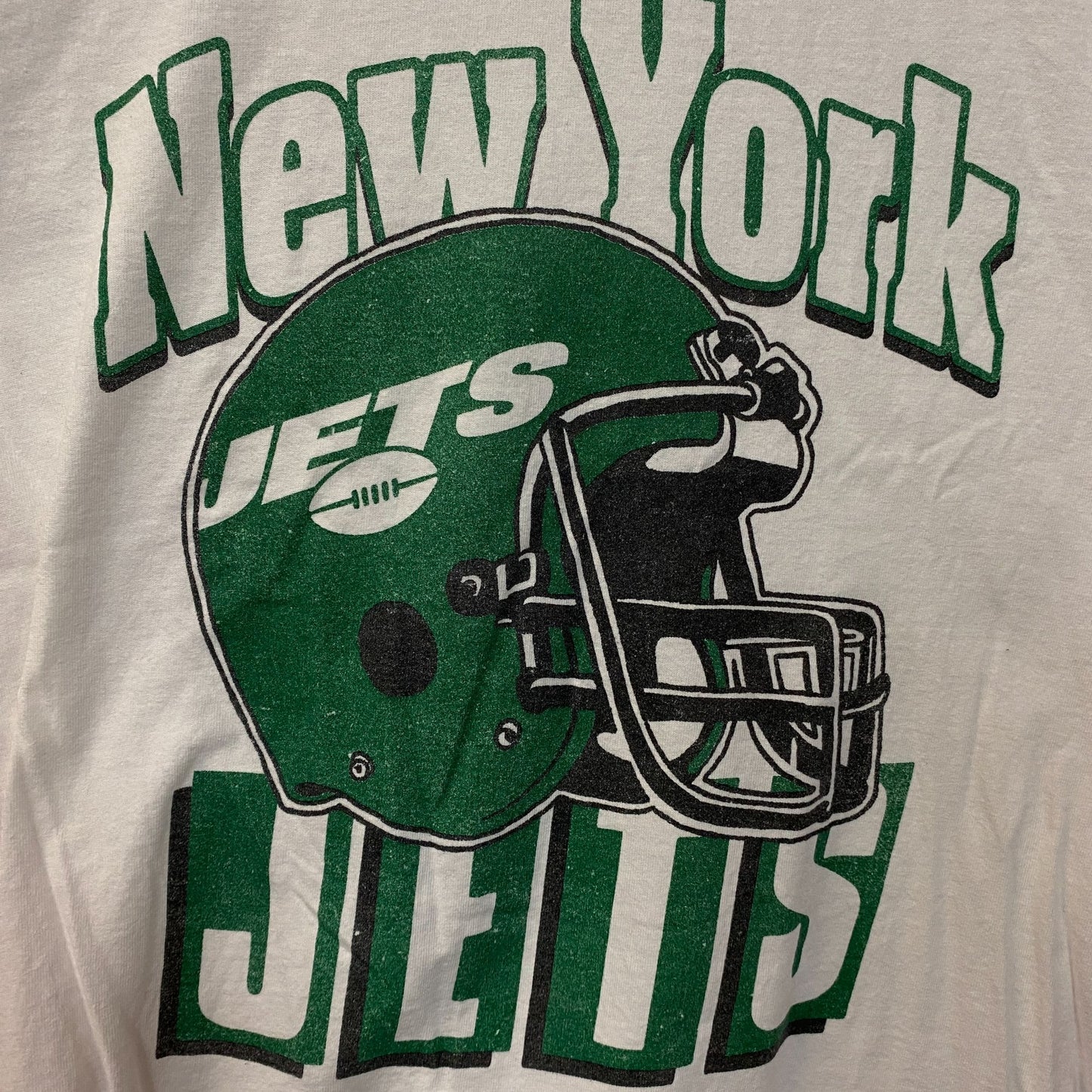 Junk Food Clothing NFL New York Jets Throwback Helmet Graphic T-Shirt XS