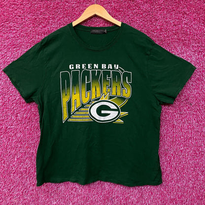 Junk Food Clothing NFL Green Bay Packers Chrome Retro Style T-Shirt 2XL