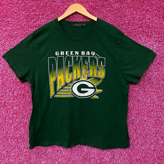 Junk Food Clothing NFL Green Bay Packers Chrome Retro Style T-Shirt 2XL