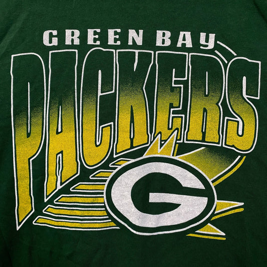 Junk Food Clothing NFL Green Bay Packers Chrome Retro Style T-Shirt 2XL