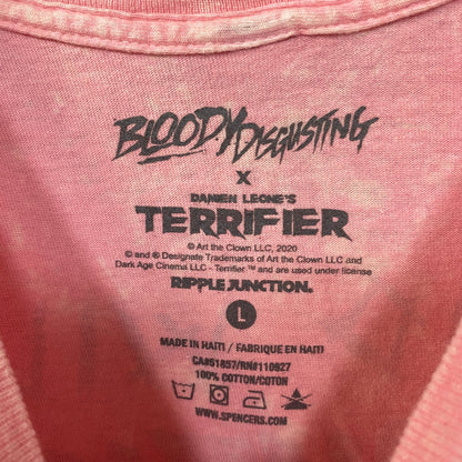 Bloody Disgusting X Terrifier Art The Clown T-Shirt Large