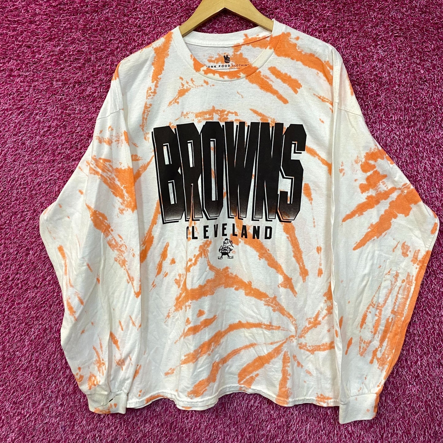 NFL Franchise AFC North Cleveland Browns Tie-Dye Long Sleeve XL