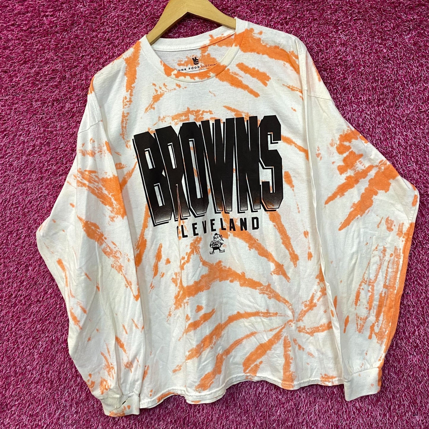 NFL Franchise AFC North Cleveland Browns Tie-Dye Long Sleeve XL