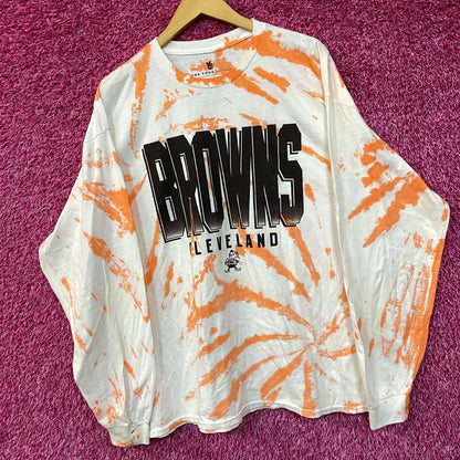 NFL Franchise AFC North Cleveland Browns Tie-Dye Long Sleeve XL