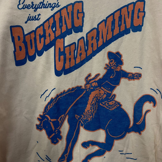 Junk Food Clothing Bucking Charming Vintage Style T-Shirt XS