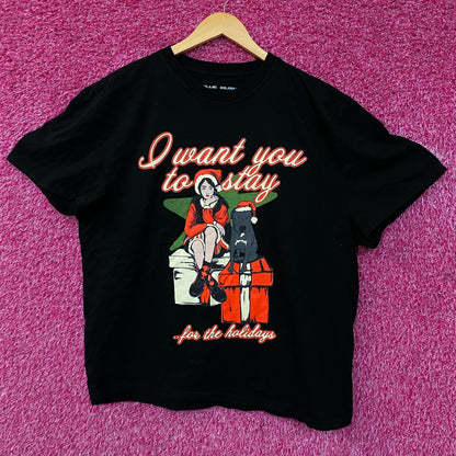 Billie Eilish Stay For The Holidays Graphic T-shirt 2XL