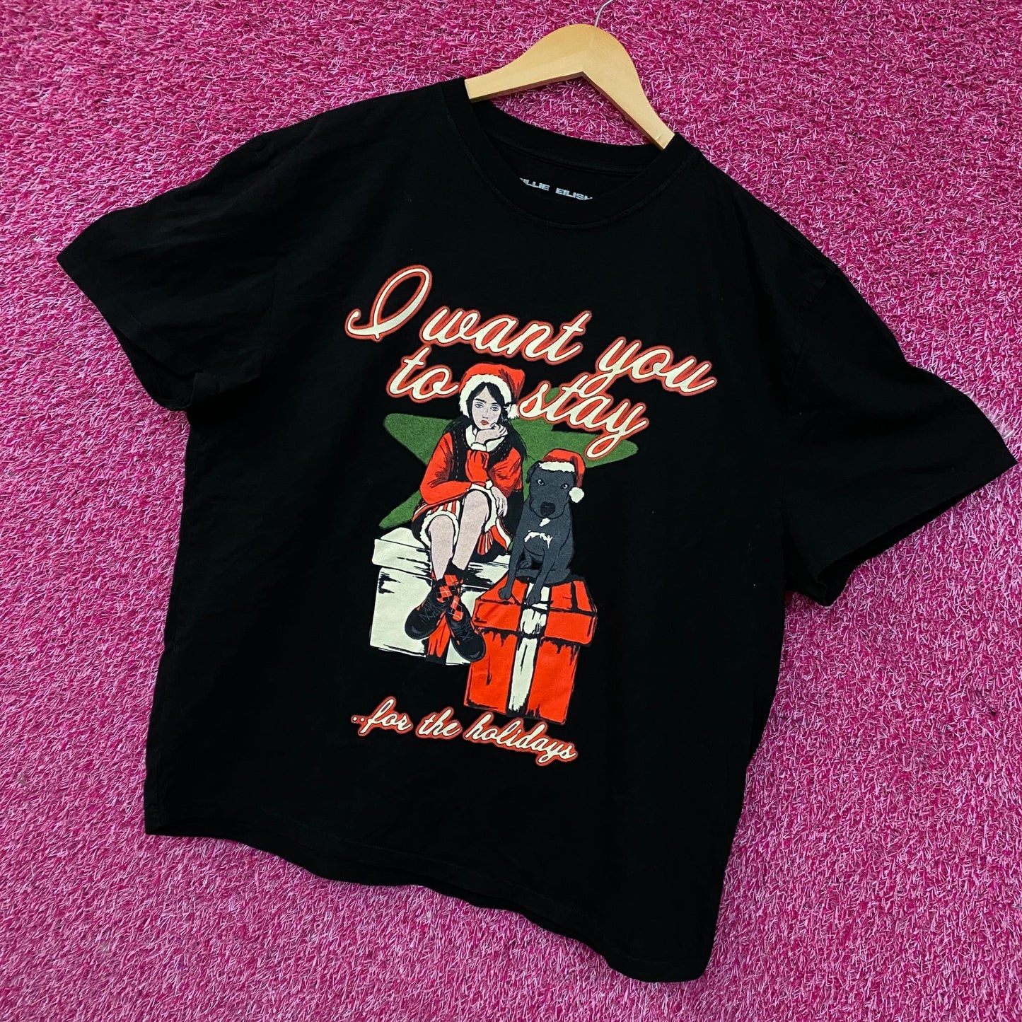Billie Eilish Stay For The Holidays Graphic T-shirt 2XL
