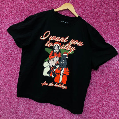 Billie Eilish Stay For The Holidays Graphic T-shirt 2XL