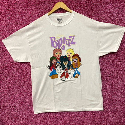 Bratz Original Dolls - Yasmin, Cloe, Jade, and Sasha Graphic T-Shirt XL