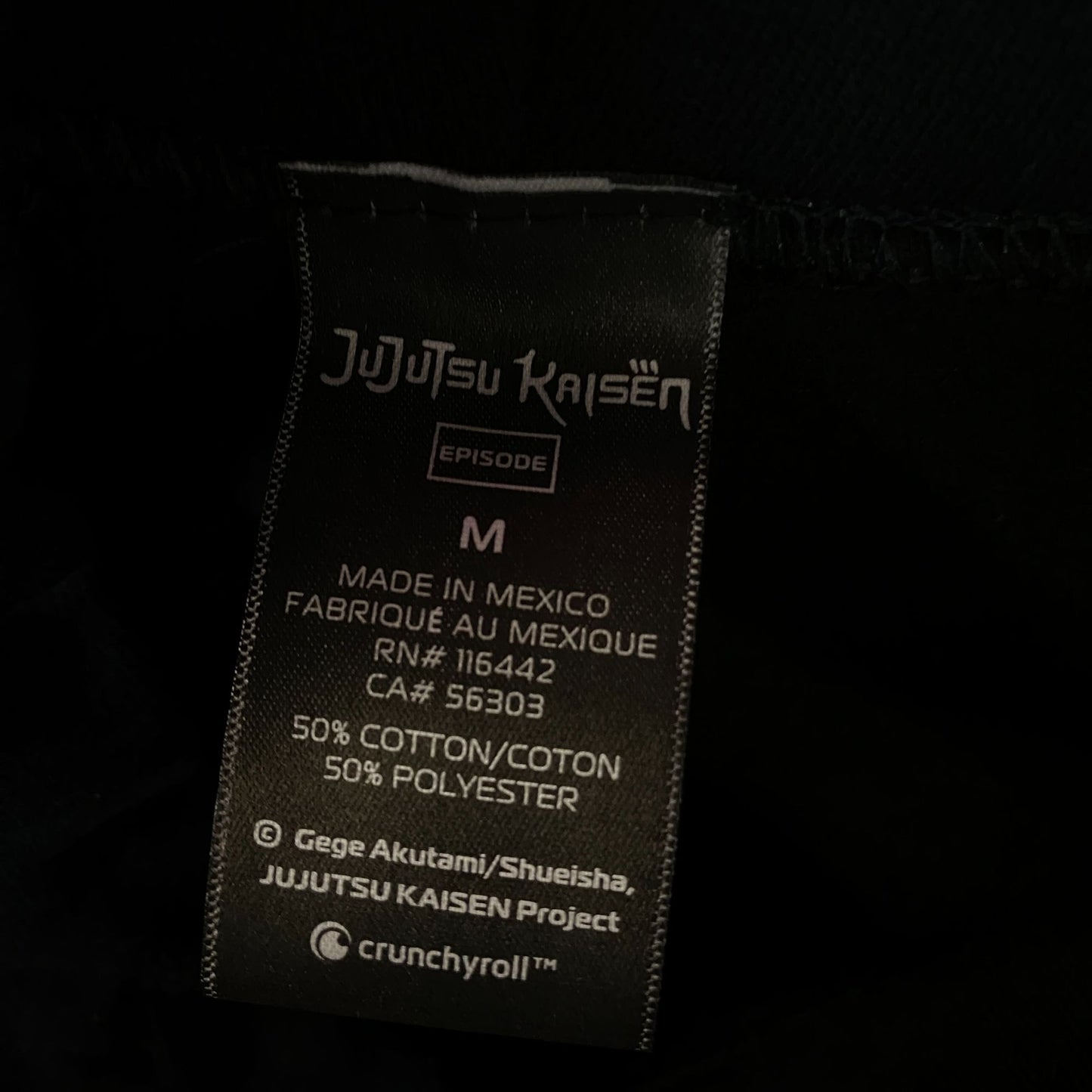 JuJuTsu Kaisen Satoro Gojo Yuji Megumi Nobara Anime Hoodie M