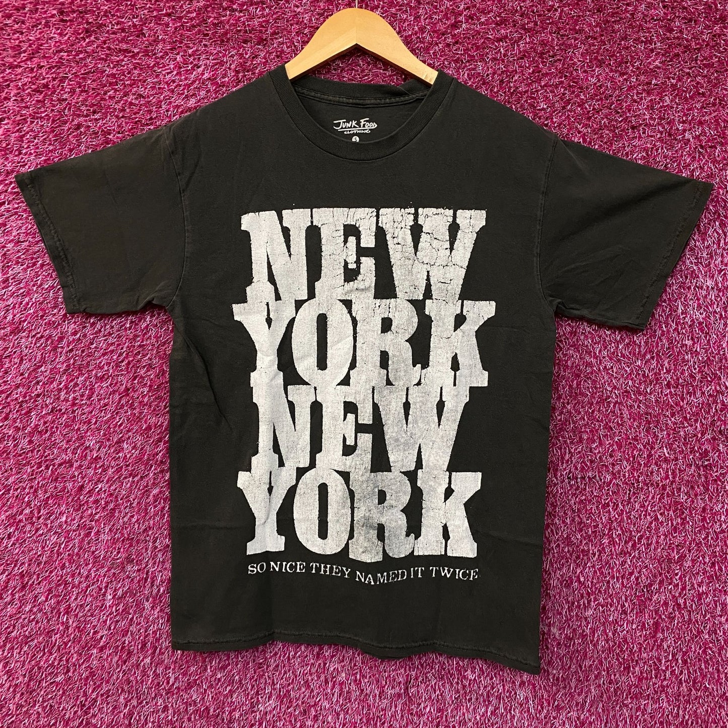 Junk Food New York So Nice They Named It Twice T-Shirt Small
