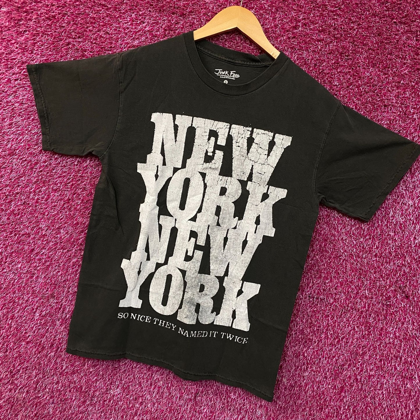 Junk Food New York So Nice They Named It Twice T-Shirt Small