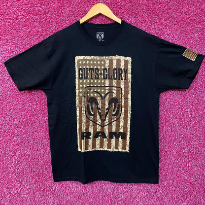 Dodge Rams Guts n Glory Classic Car Tshirt Size Large