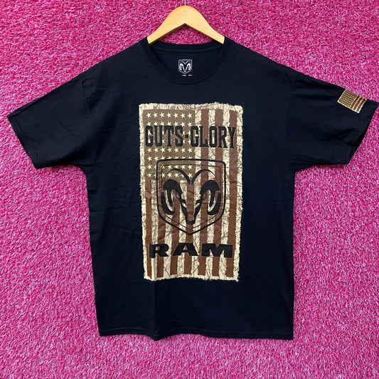 Dodge Rams Guts n Glory Classic Car Tshirt Size Large