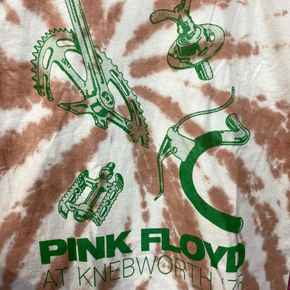 Pink Floyd at Knebworth 75 Rock Show Tie Dye T-Shirt Small