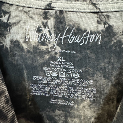 Whitney Houston I Will Always Love You bleach dye shirt size XL