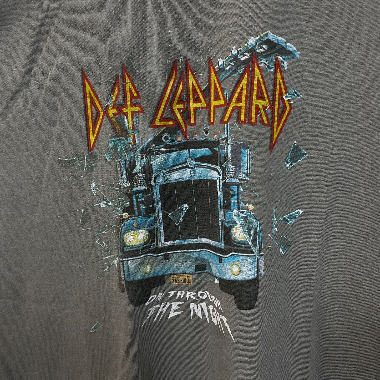 Def Leppard Through The Night Rock Tshirt size S/M