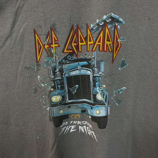 Def Leppard Through The Night Rock Tshirt size S/M