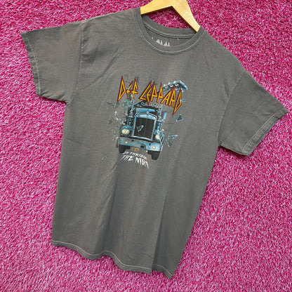 Def Leppard Through The Night Rock Tshirt size S/M