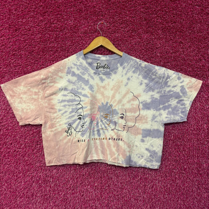 Barbie Rise By Lifting Each Other Crop Top tie dye Tshirt size XL