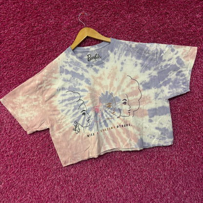 Barbie Rise By Lifting Each Other Crop Top tie dye Tshirt size XL