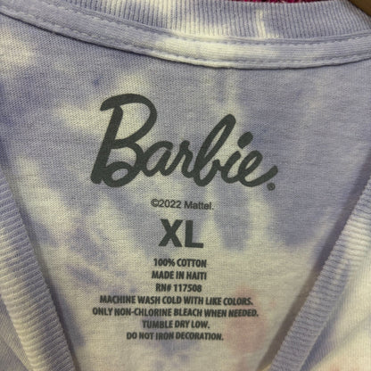 Barbie Rise By Lifting Each Other Crop Top tie dye Tshirt size XL