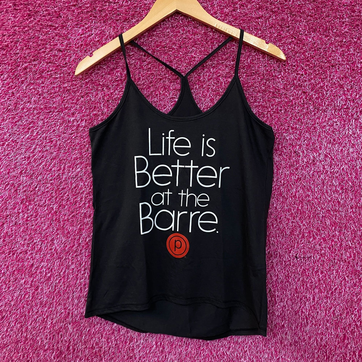 Life is Better At The Barre Wordplay Tank Top Size small