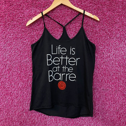 Life is Better At The Barre Wordplay Tank Top Size small