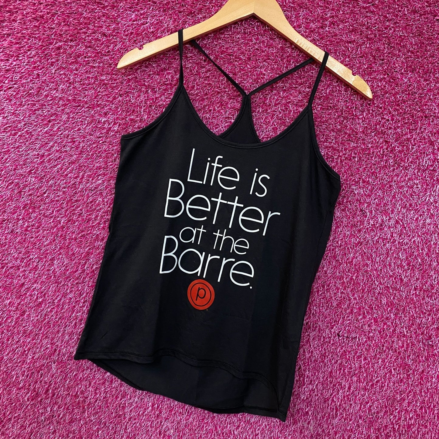 Life is Better At The Barre Wordplay Tank Top Size small