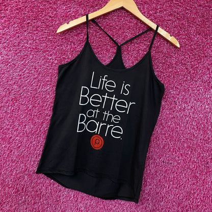 Life is Better At The Barre Wordplay Tank Top Size small