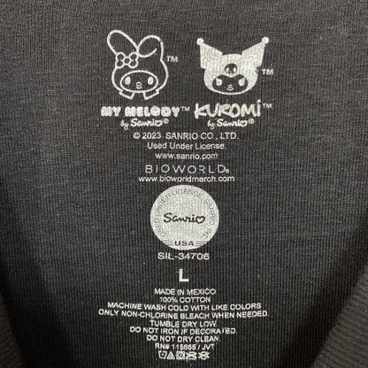 My Melody and Kuromi Airbrush Kawaii Sanrio Crop Top L