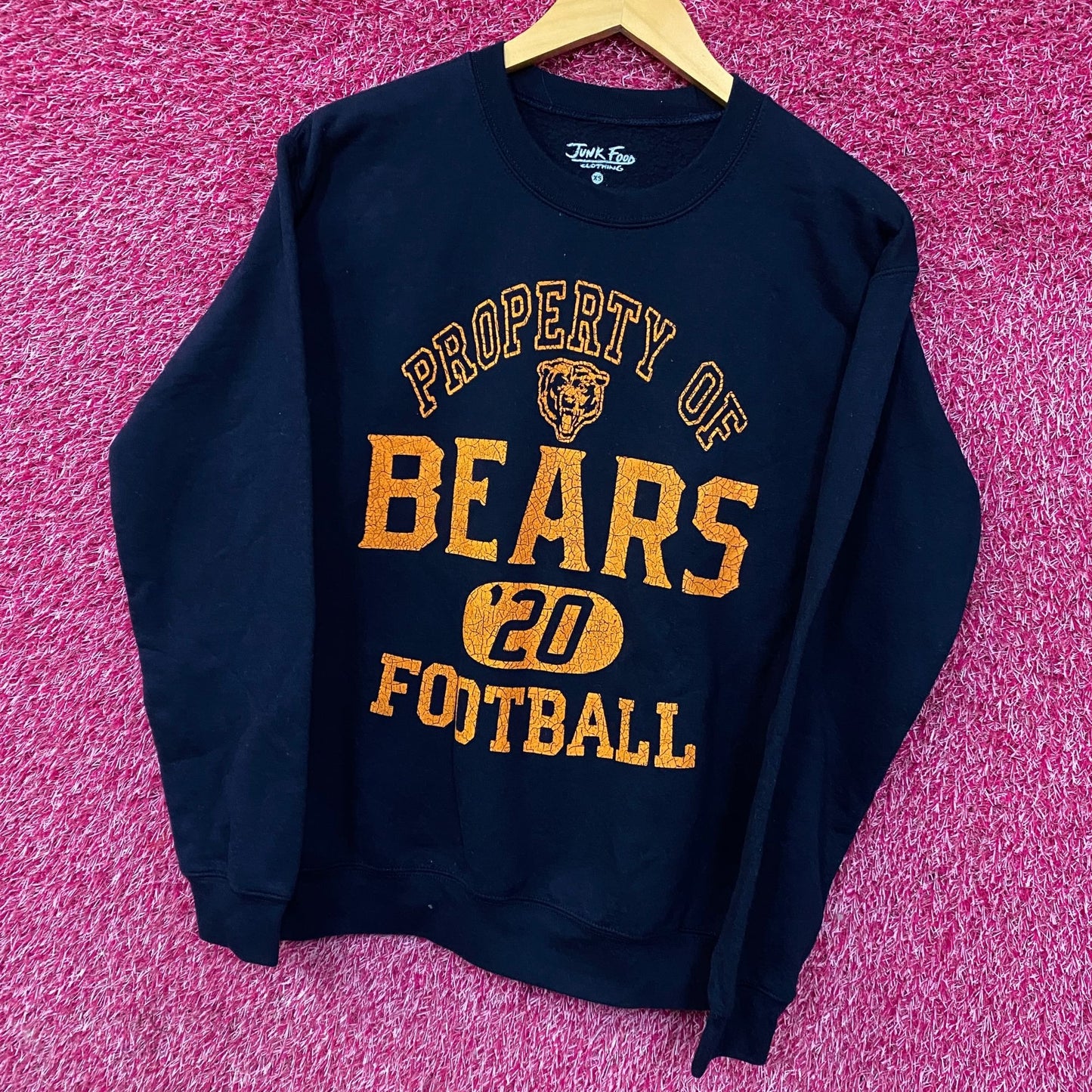 Junk Food Clothing Chicago Bears Property Flea Market Crew Sweatshirt XS