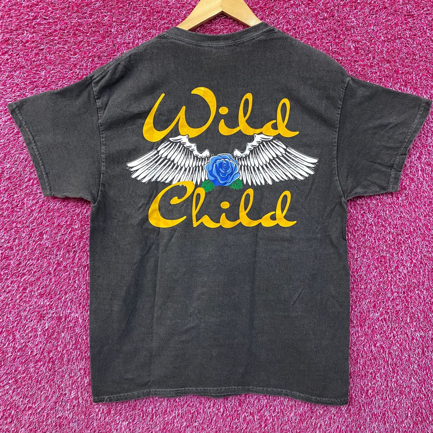 Betty Boop Wild Child Motorcycle Biker Graphic T-Shirt Small