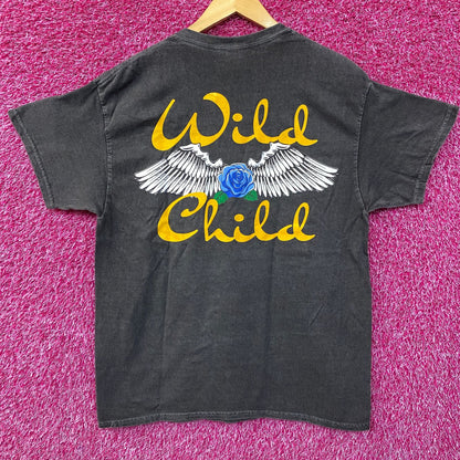 Betty Boop Wild Child Motorcycle Biker Graphic T-Shirt Small