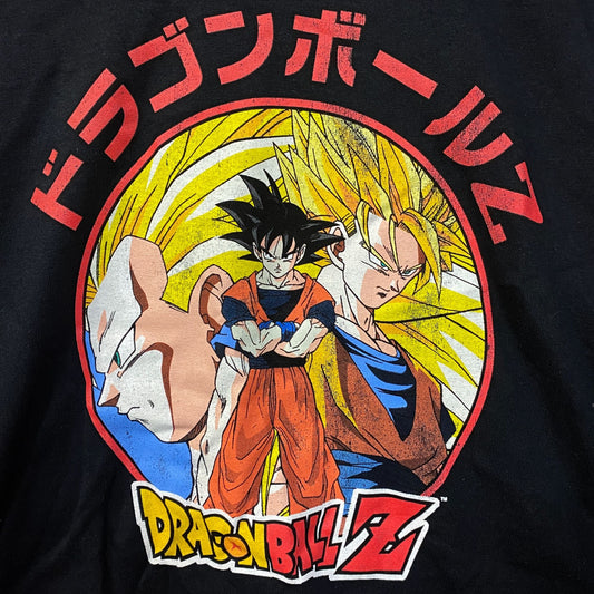 Dragon Ball Z Goku Super Saiyan Anime Long Sleeve Crop Top Small