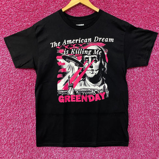 Green Day American Dream Abduction Saviors Album T-Shirt Large