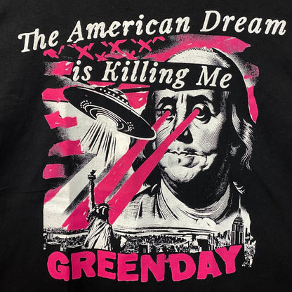 Green Day American Dream Abduction Saviors Album T-Shirt Large