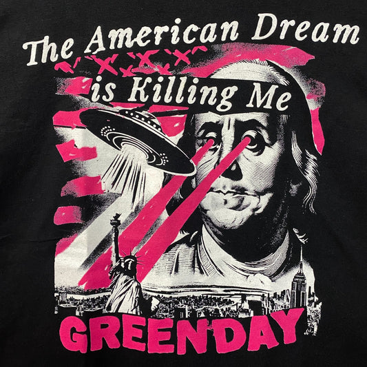 Green Day American Dream Abduction Saviors Album T-Shirt Large