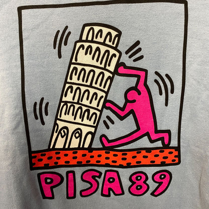 Keith Haring Pisa 89 Tuttomundo Art Demo Hoodie size Medium