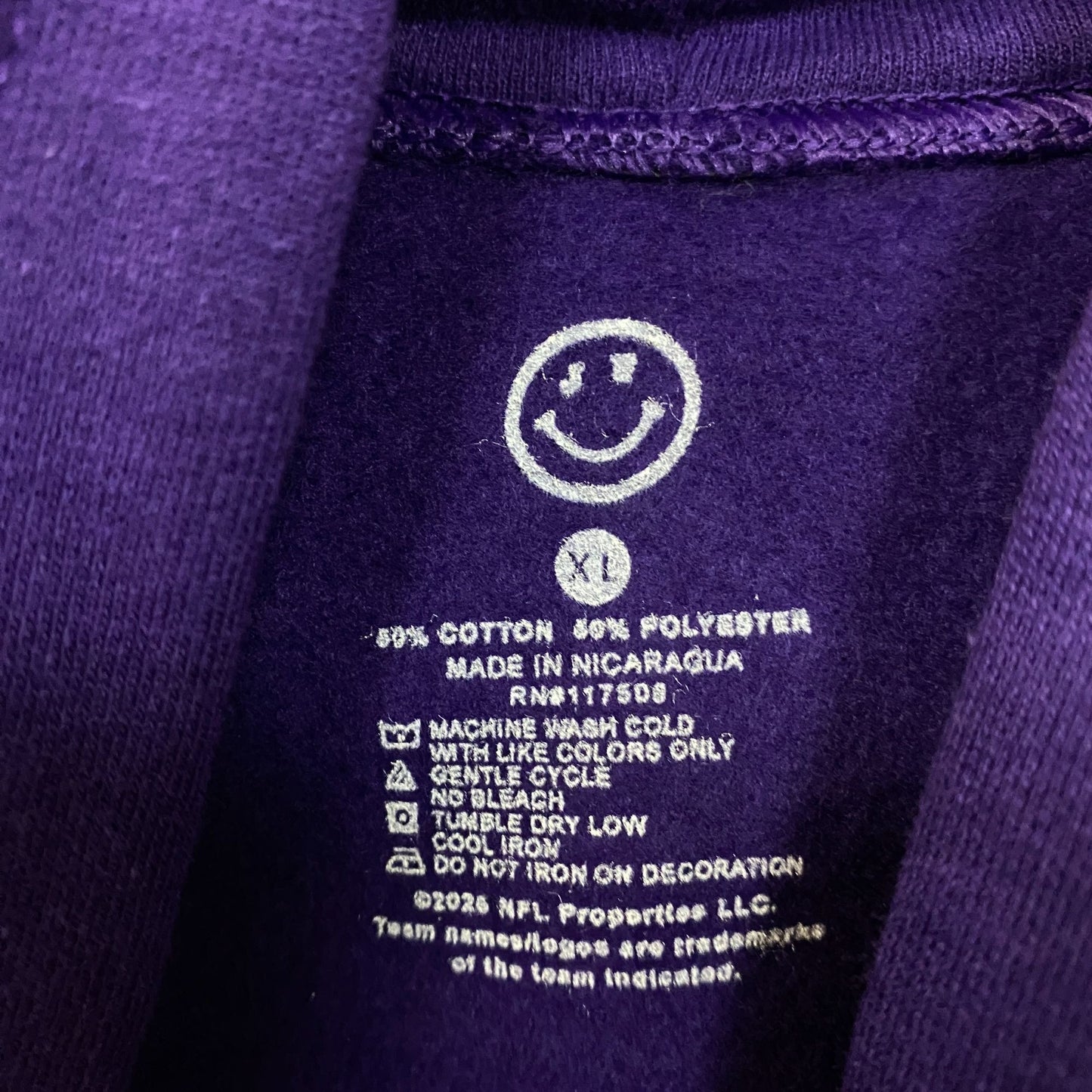 Minnesota Vikings Logo Graphic Pullover Hoodie XL