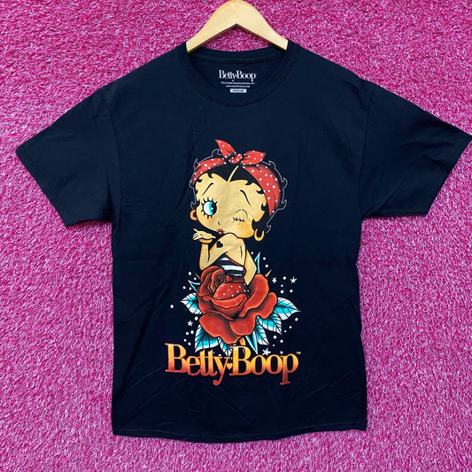 Betty Boop Rose Design T-Shirt Medium