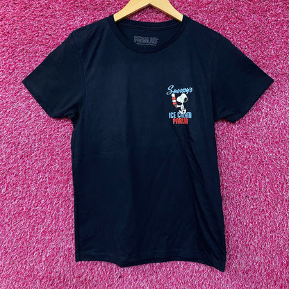 Peanuts Snoopy Ice Cream Parlor Graphic Tee Large