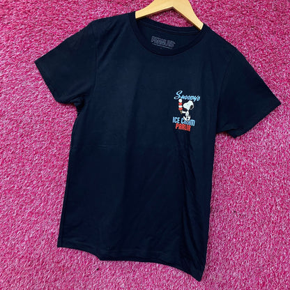 Peanuts Snoopy Ice Cream Parlor Graphic Tee Large