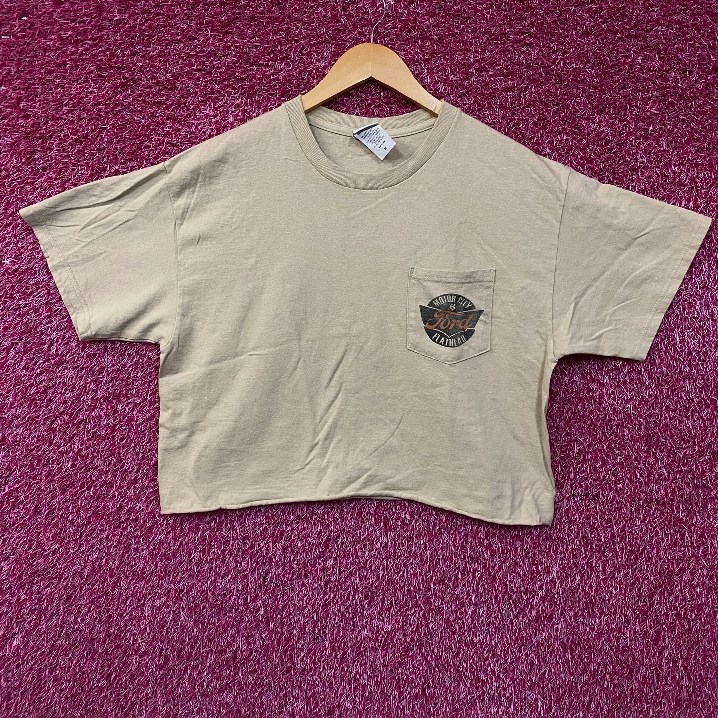 Junk Food Ford Motor City Flathead Women's Crop T-Shirt Medium