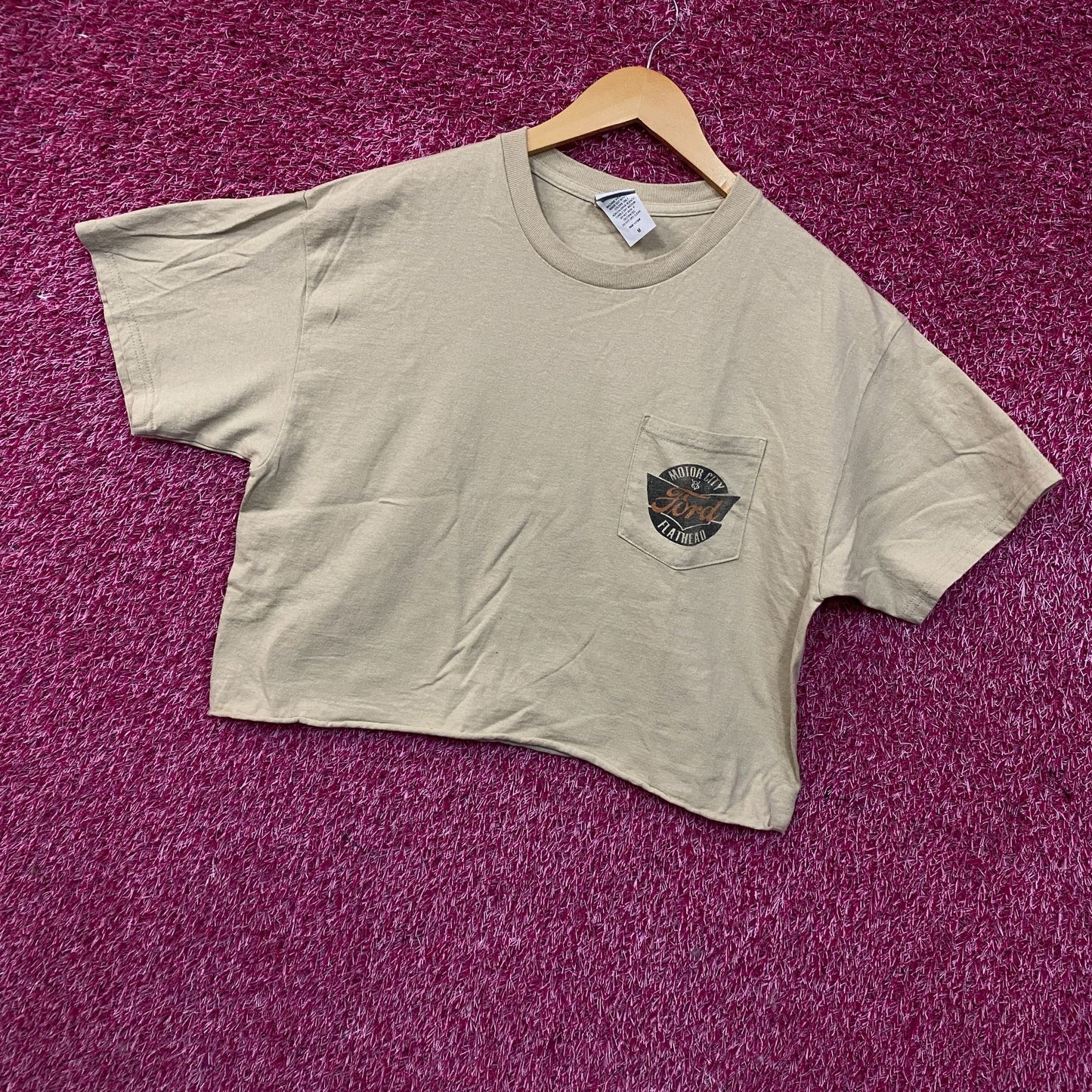 Junk Food Ford Motor City Flathead Women's Crop T-Shirt Medium