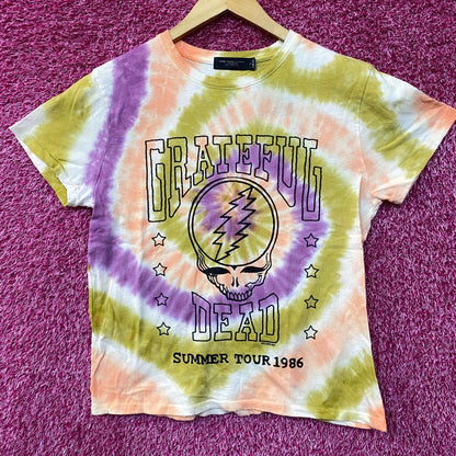 Junk Food Grateful Dead Summer Tour Tie Dye Vintage Style T-Shirt Small