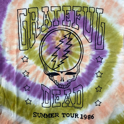Junk Food Grateful Dead Summer Tour Tie Dye Vintage Style T-Shirt Small