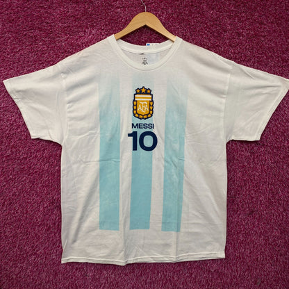 Adidas Argentina #10 Lionel Messi Graphic T-Shirt XL