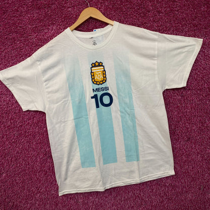 Adidas Argentina #10 Lionel Messi Graphic T-Shirt XL