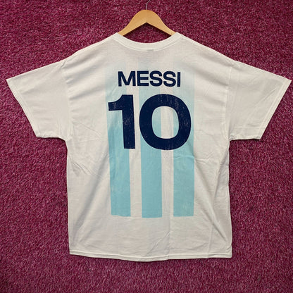 Adidas Argentina #10 Lionel Messi Graphic T-Shirt XL